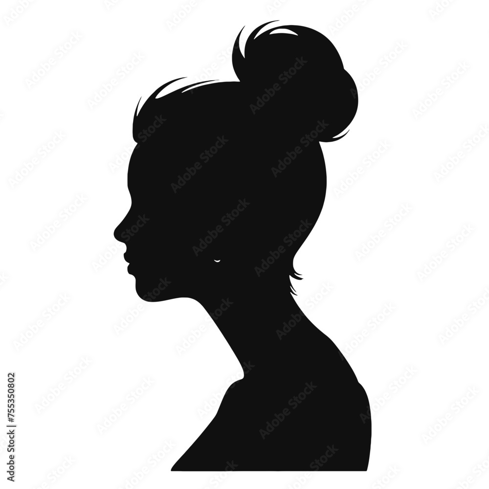  Girl  Profile silhouette faces  