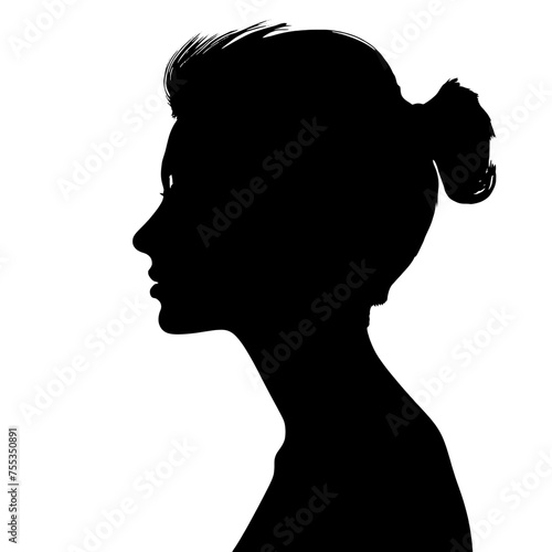  Girl  Profile silhouette faces  