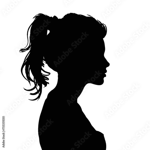  Girl  Profile silhouette faces  