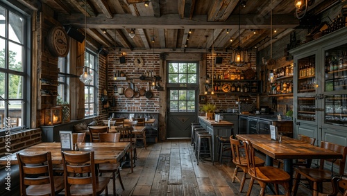 Farm-to-table dining, rustic and wholesome, pastoral charm