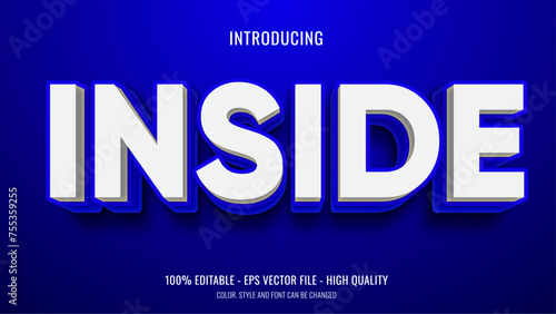 Inside editable text effect