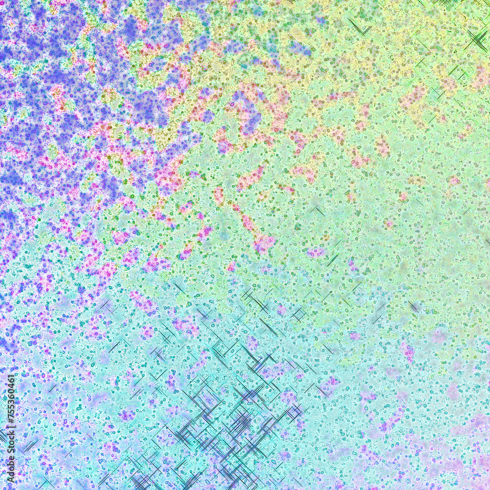 Fototapeta premium An abstract iridescent grainy grunge texture background image.