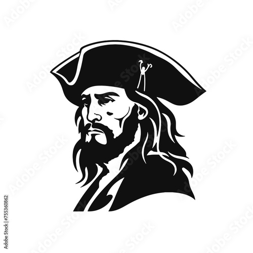 Pirate Silhouette Mascot 