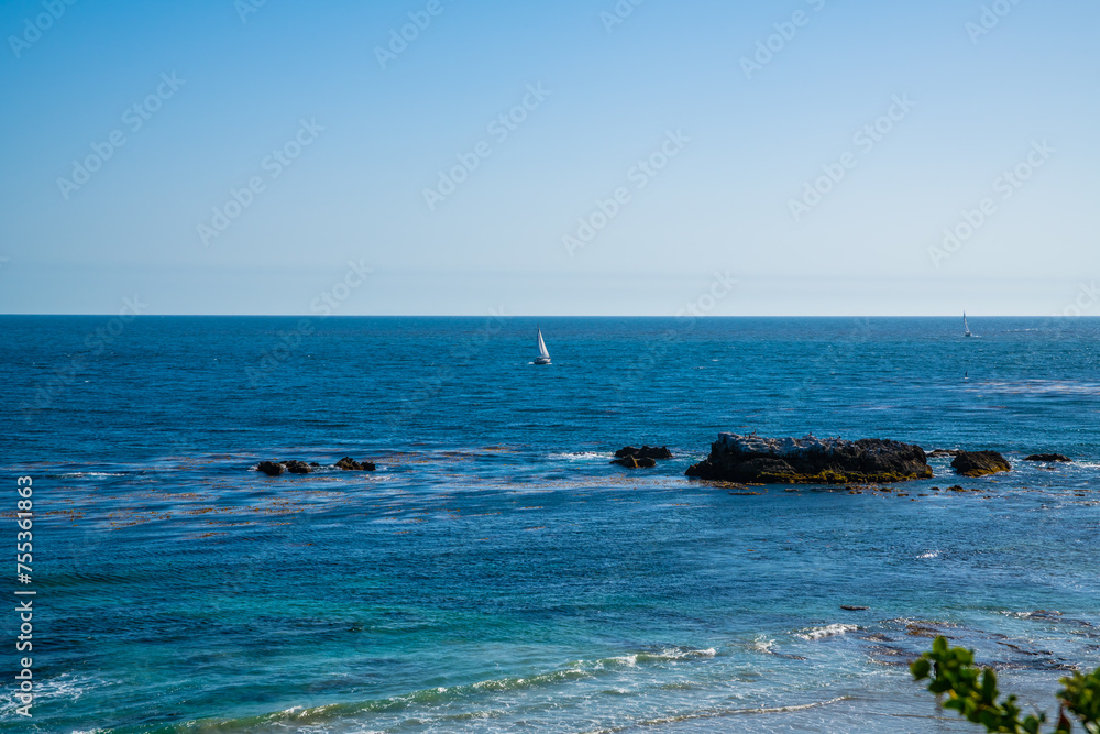 A beautiful overlooking view of nature in Laguna Beach, California A beautiful overlooking view of nature in Laguna Beach, California