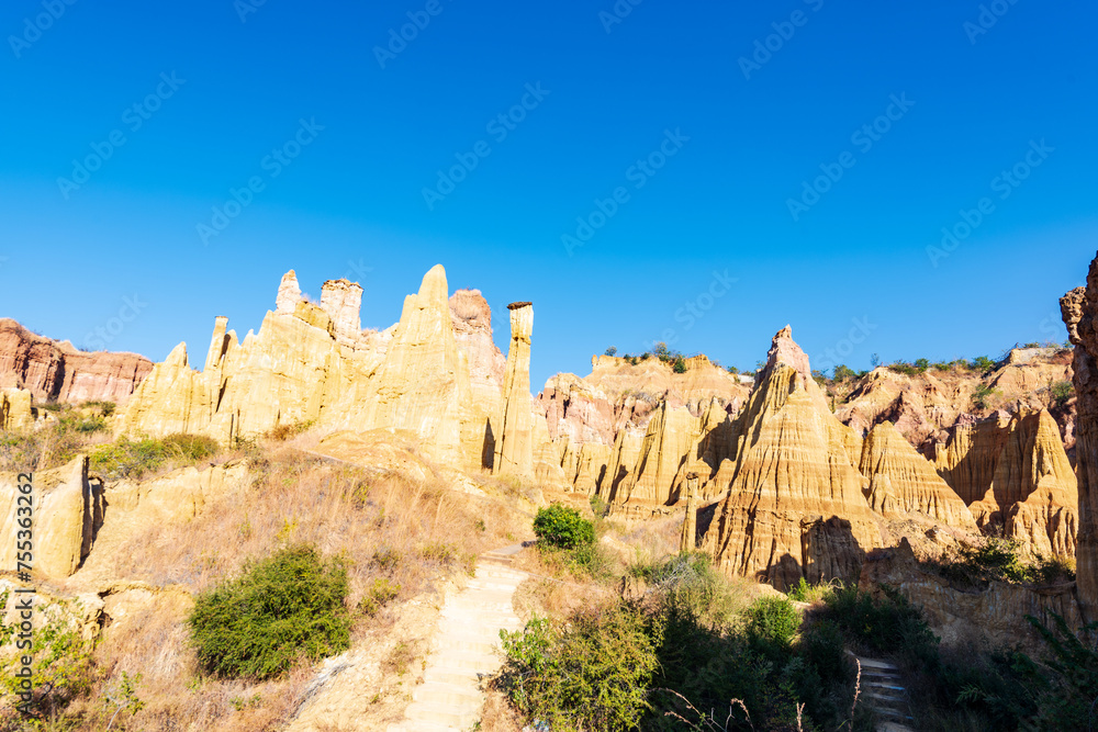 Landscape of Chuxiong Yuanmou Tulin in Yunnan, China Landscape of Chuxiong Yuanmou Tulin in Yunnan, China