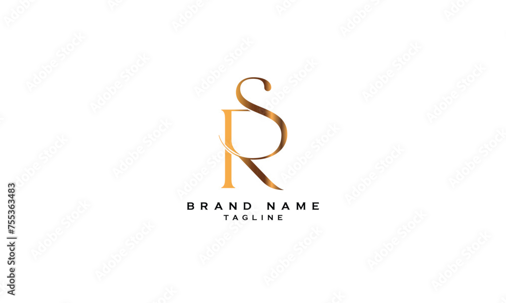 RS, SR, Abstract initial monogram letter alphabet logo design RS, SR, Abstract initial monogram letter alphabet logo design