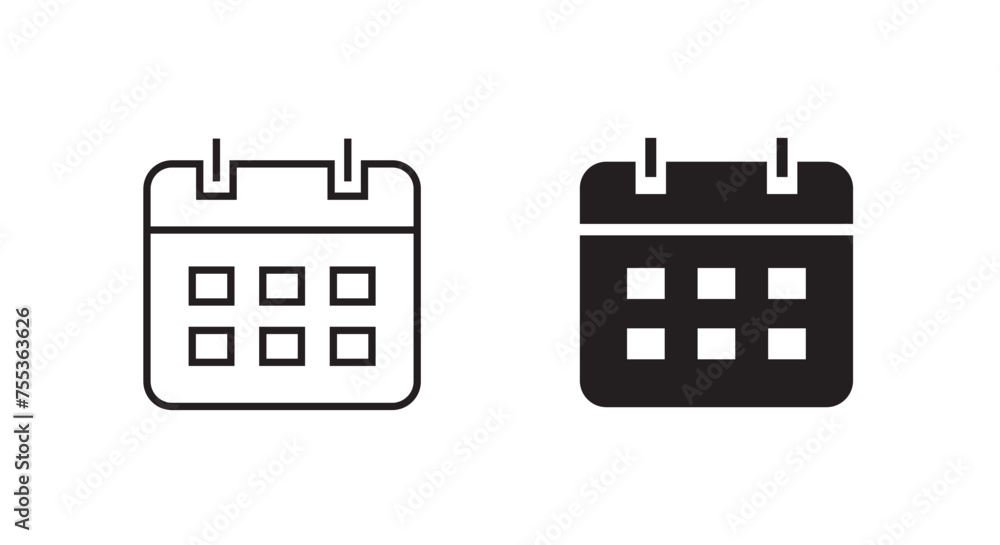 calendar icon. Vector month date Schedule time Meeting Deadlines icon vector symbol logo illustration line editable stroke flat design style isolated on white calendar icon. Vector month date Schedule time Meeting Deadlines icon vector symbol logo illustration line editable stroke flat design style isolated on white