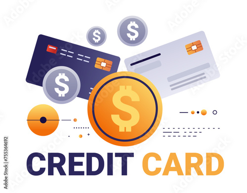 debit or credit cards financial transactions fintech business investment concept horizontal