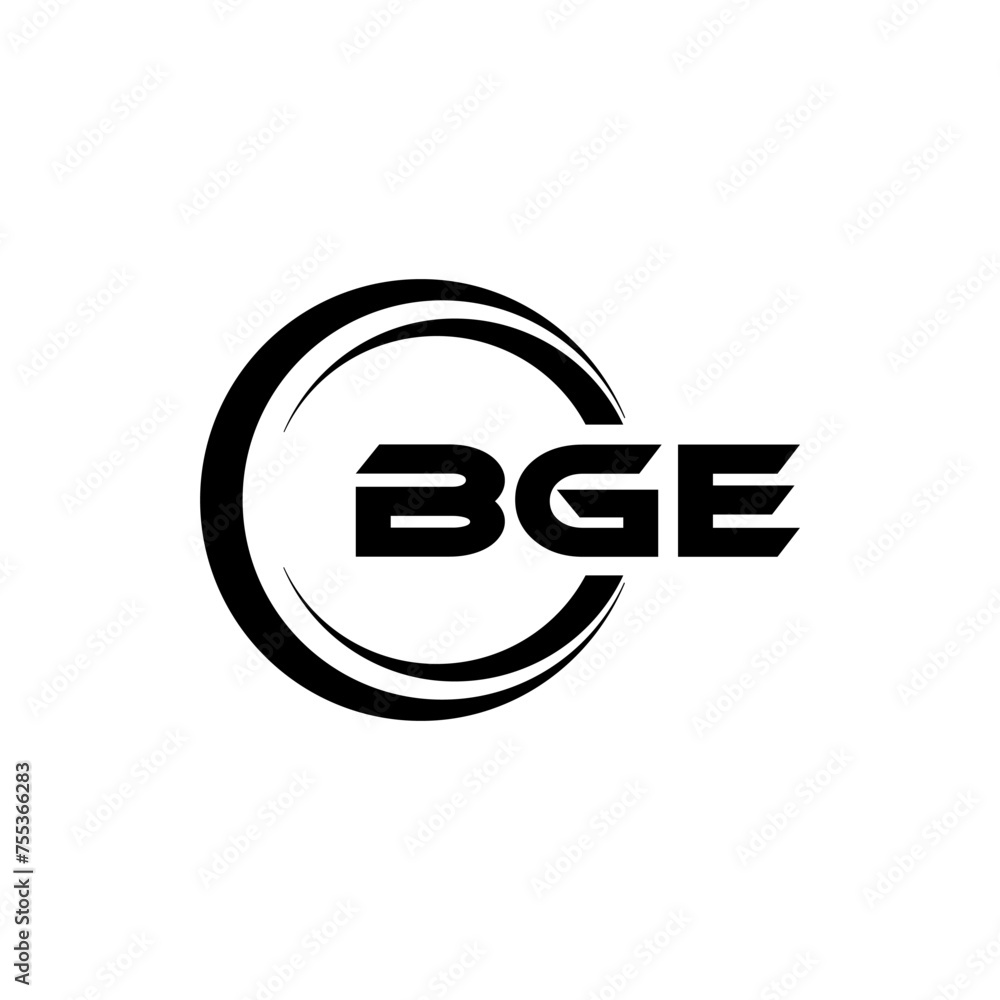 BGE letter logo design in illustration. Vector logo, calligraphy designs for logo, Poster, Invitation, etc. BGE letter logo design in illustration. Vector logo, calligraphy designs for logo, Poster, Invitation, etc.