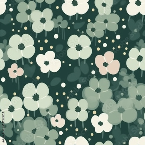 Aqua Terra Brown French Grey Abstract Wild Flower Elegant Leaf Watercolor Scandinavian Design Seamless Pattern Wallpaper Curtain Bedding Upholstery White Background Vector