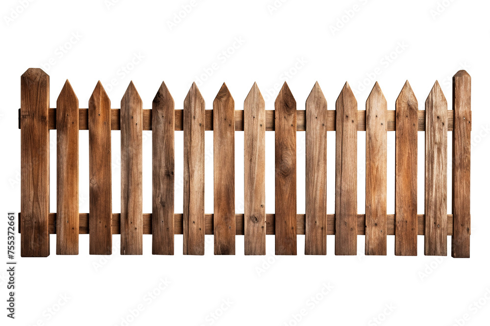 Wooden fence isolated on transparent background Remove png, Clipping Path, pen tool Wooden fence isolated on transparent background Remove png, Clipping Path, pen tool