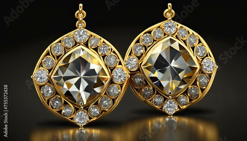 golden ring with diamonds