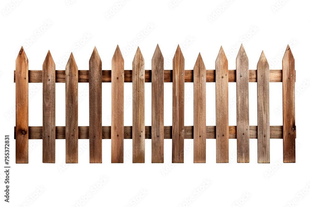 Wooden fence isolated on transparent background Remove png, Clipping Path, pen tool Wooden fence isolated on transparent background Remove png, Clipping Path, pen tool
