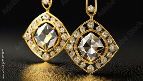 golden ring with diamonds