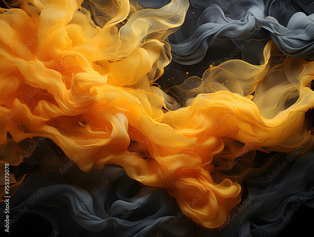 golden yellow smokes art golden yellow smokes art