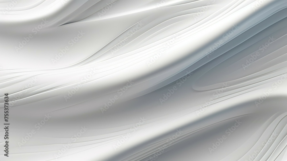 White abstract background with smooth wavy lines. 3d render illustration White abstract background with smooth wavy lines. 3d render illustration