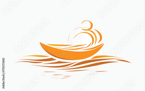 Vector Logo for Restaurant Isolated on White Background.