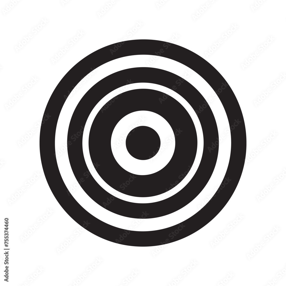 Archery Target Icon Vector. White background design. Archery Target Icon Vector. White background design.