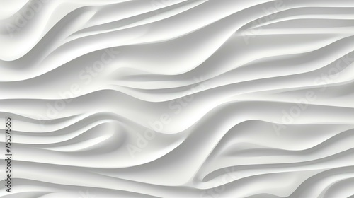 Background with a white wavy texture. 3d illustration.