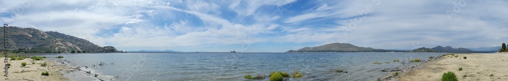 panorama of the Perris lake