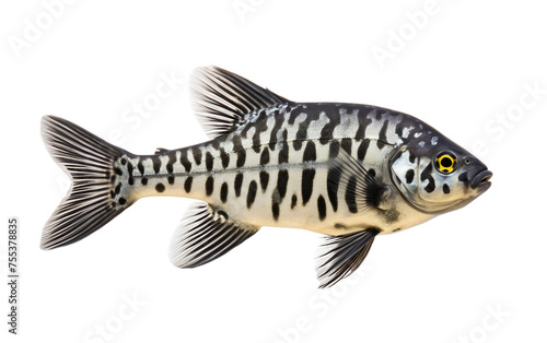 Sharpshooting Archerfish Isolated on Transparent Background PNG.
