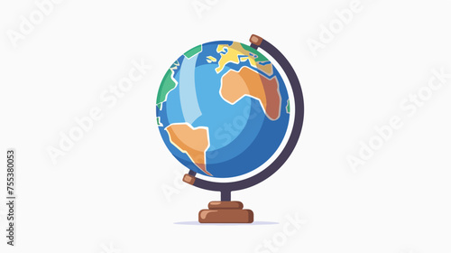 Globe icon. School Globus symbol. 