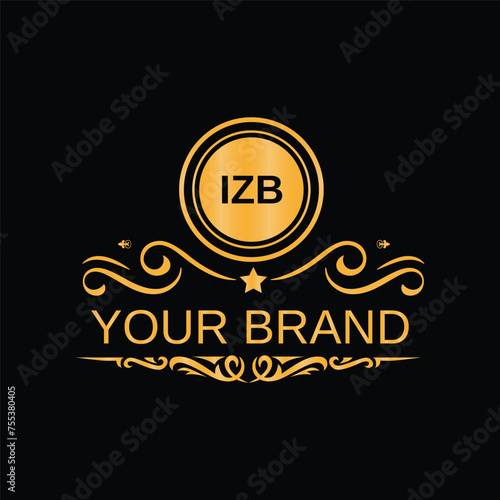 Letter IZB logo design template vector for corporate business photo