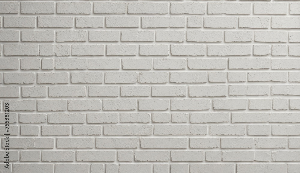 A white brick wall with no other objects in the background A white brick wall with no other objects in the background