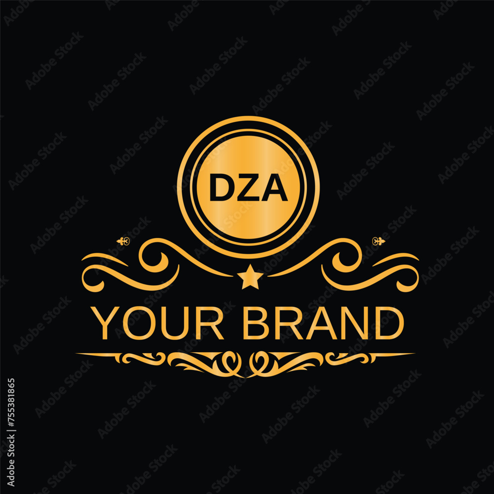 Fototapeta premium Letter DZA Logo and monogram design for brand awareness