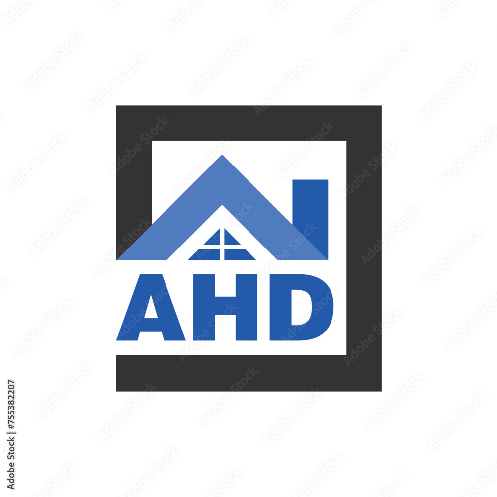AHD letter logo design on white background. AHD logo. AHD creative initials letter Monogram logo icon concept. AHD letter design AHD letter logo design on white background. AHD logo. AHD creative initials letter Monogram logo icon concept. AHD letter design
