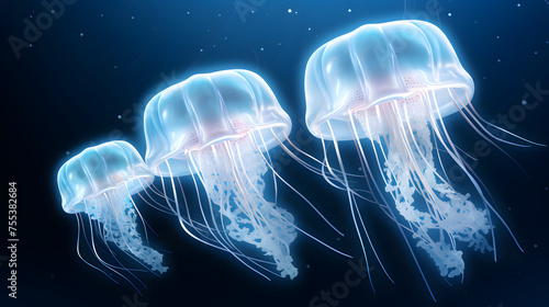 Box Jellyfish 3d Rendering © arnanda