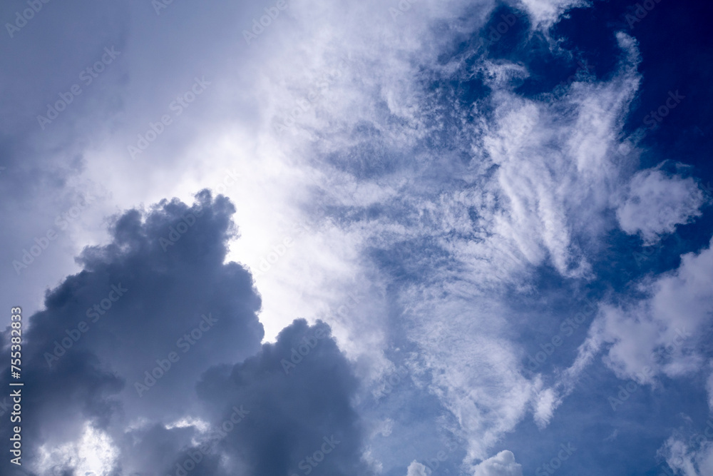 Cumulus clouds in the blue sky Cumulus clouds in the blue sky