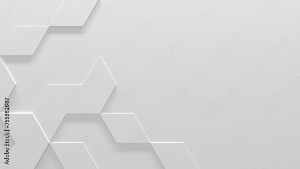 White Business Background With Copy-Space (3D Illustration) White Business Background With Copy-Space (3D Illustration)
