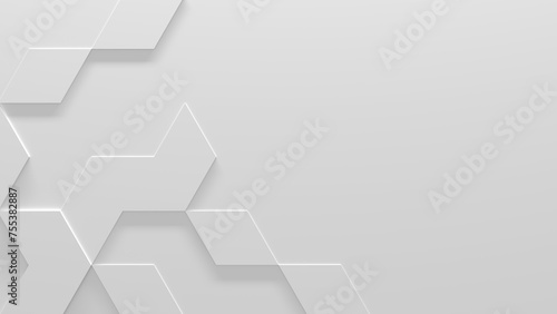 White Business Background With Copy-Space (3D Illustration)