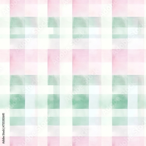 Gingham seamless pattern. Watercolor pastel lines texture for shirts, plaid, tablecloths, clothes, bedding, blankets, makeup wrapping paper. vector checkered summer girly print