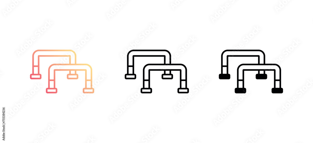 Push Up icon design with white background stock illustration Push Up icon design with white background stock illustration