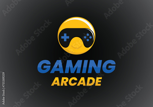 Bild auf Leinwand Arcade Detailed esports gaming logo