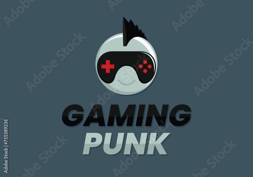 Foto Punk Detailed esports gaming logo