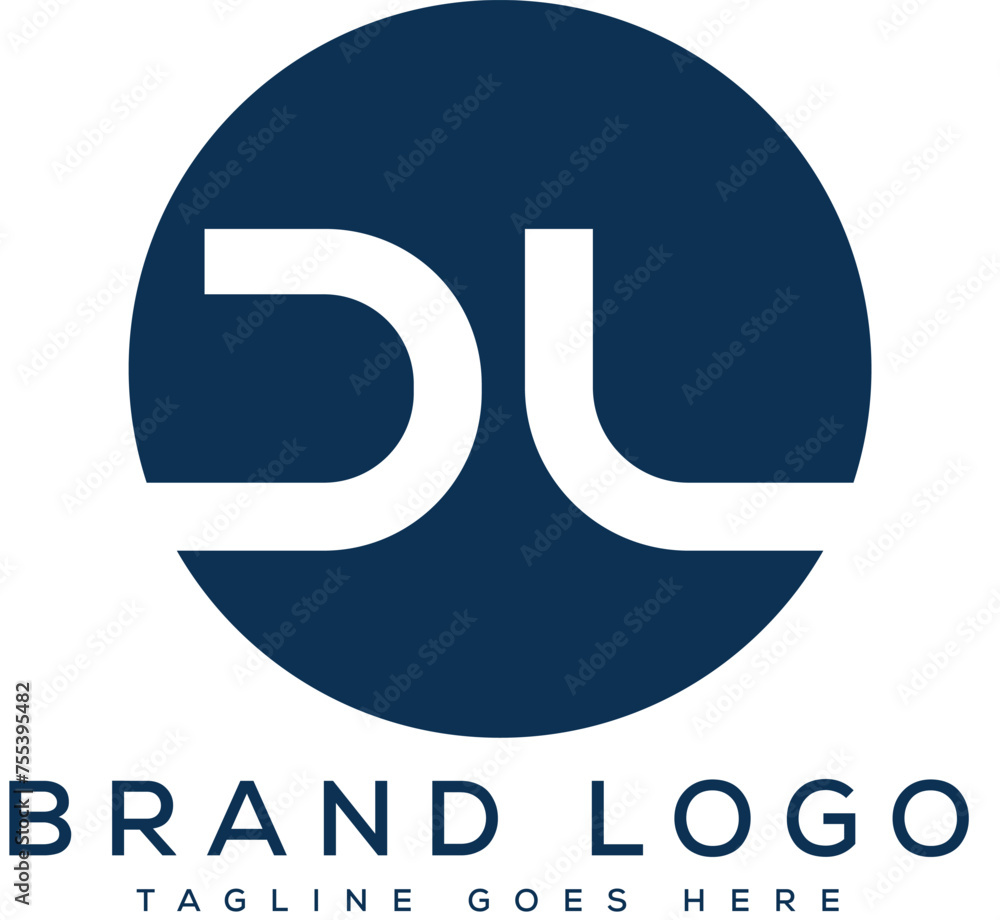 letter DL logo design vector template design for brand. letter DL logo design vector template design for brand.