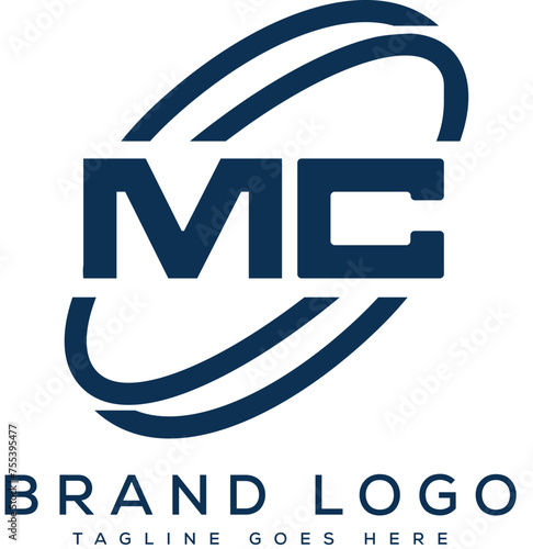 letter MC logo design vector template design for brand.