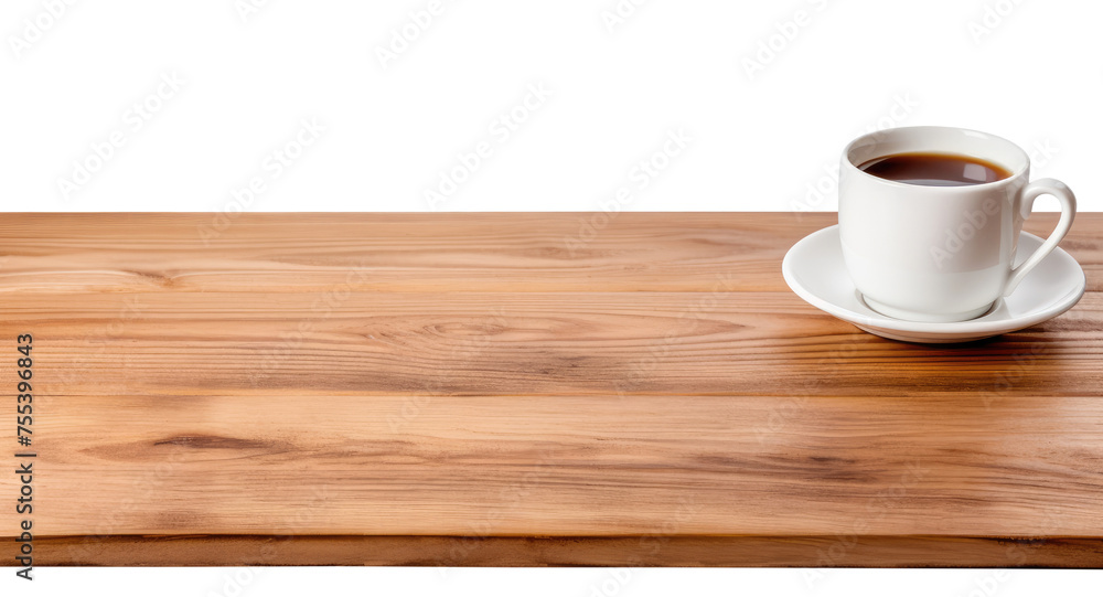 Coffee cup on the table isolated on transparent background Coffee cup on the table isolated on transparent background