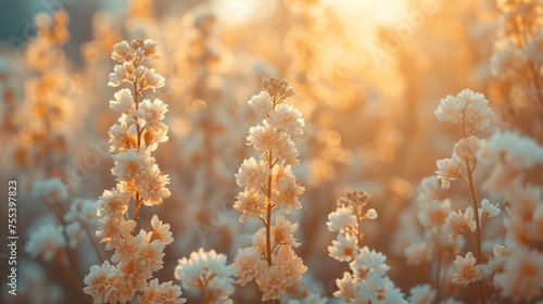 Fuzzy withered blooms antique idea.