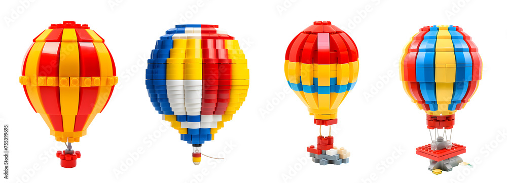Fototapeta premium hot air balloon isolated 