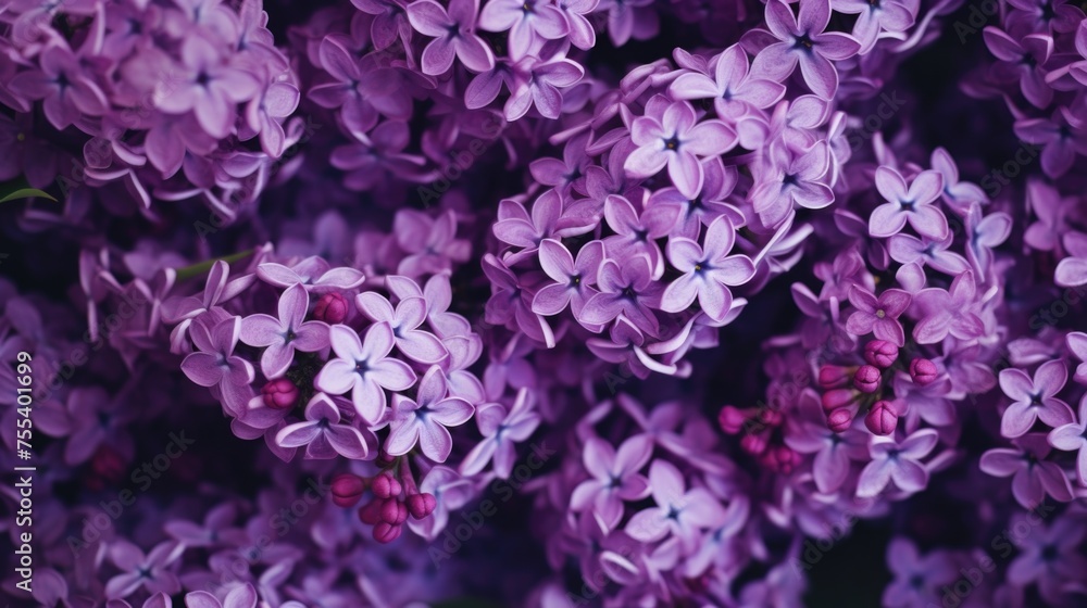 Close up shot of a bunch of purple flowers. Perfect for floral backgrounds