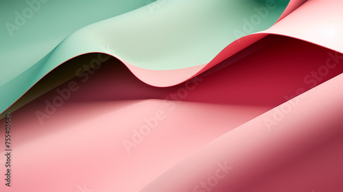 Undulating surface with copy space, modern 3D gradient background © xuan