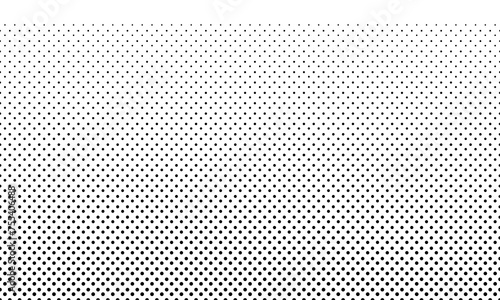 Seamless background pattern from geometric shapes. The pattern is evenly filled with black circles. vector design