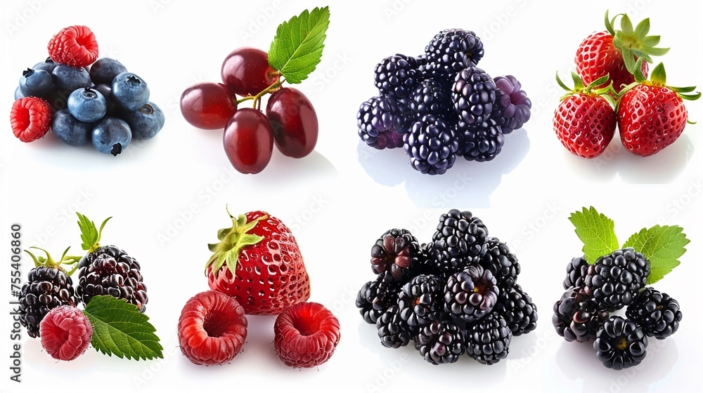 Studies on antioxidant levels in various berries - obrazy, fototapety, plakaty 