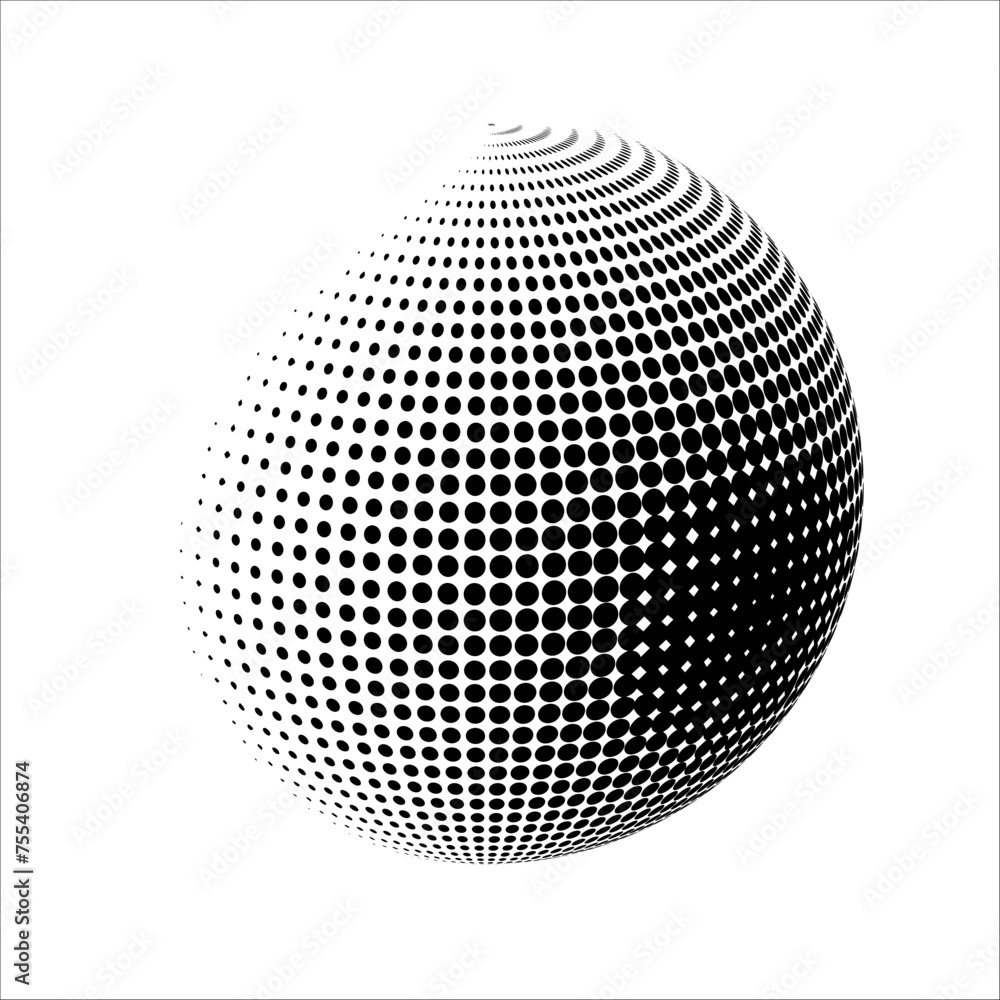 Abstract globe dotted sphere. Abstract globe dotted sphere.