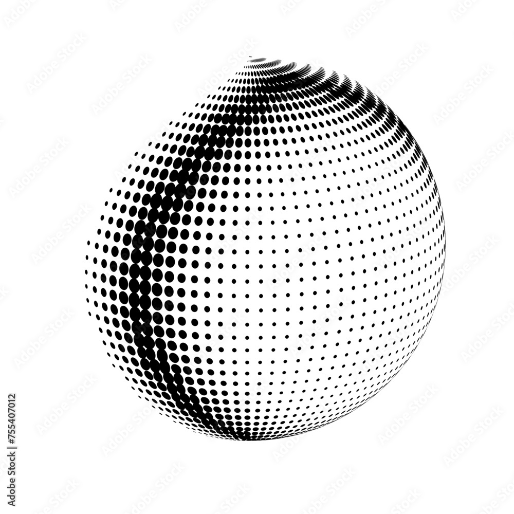 Abstract globe dotted sphere. Abstract globe dotted sphere.