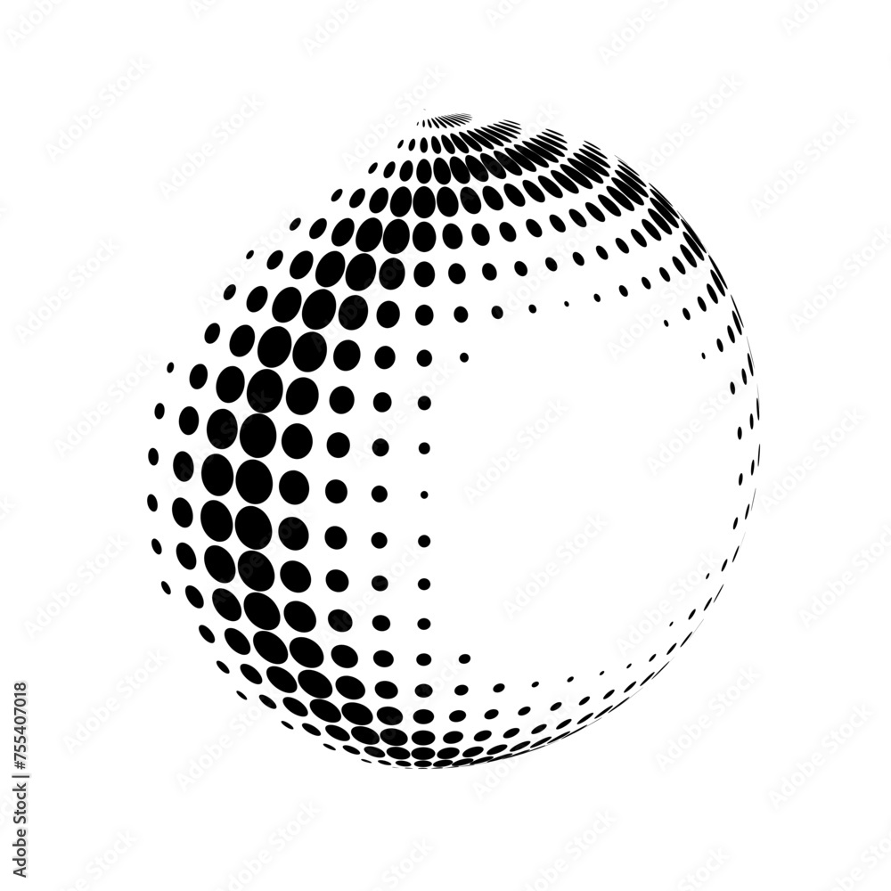 Abstract globe dotted sphere. Abstract globe dotted sphere.